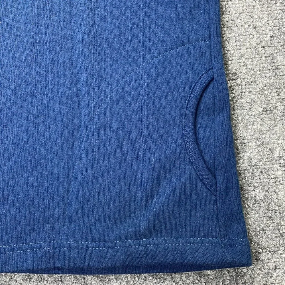 VTG‎ Morning Sun Top Stitch Cardigan Sweatshirt L Blue Birdhouse Embroidered USA
